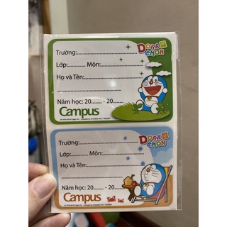 Nhãn vở campus 1 tập 12 cái dành cho học sinh