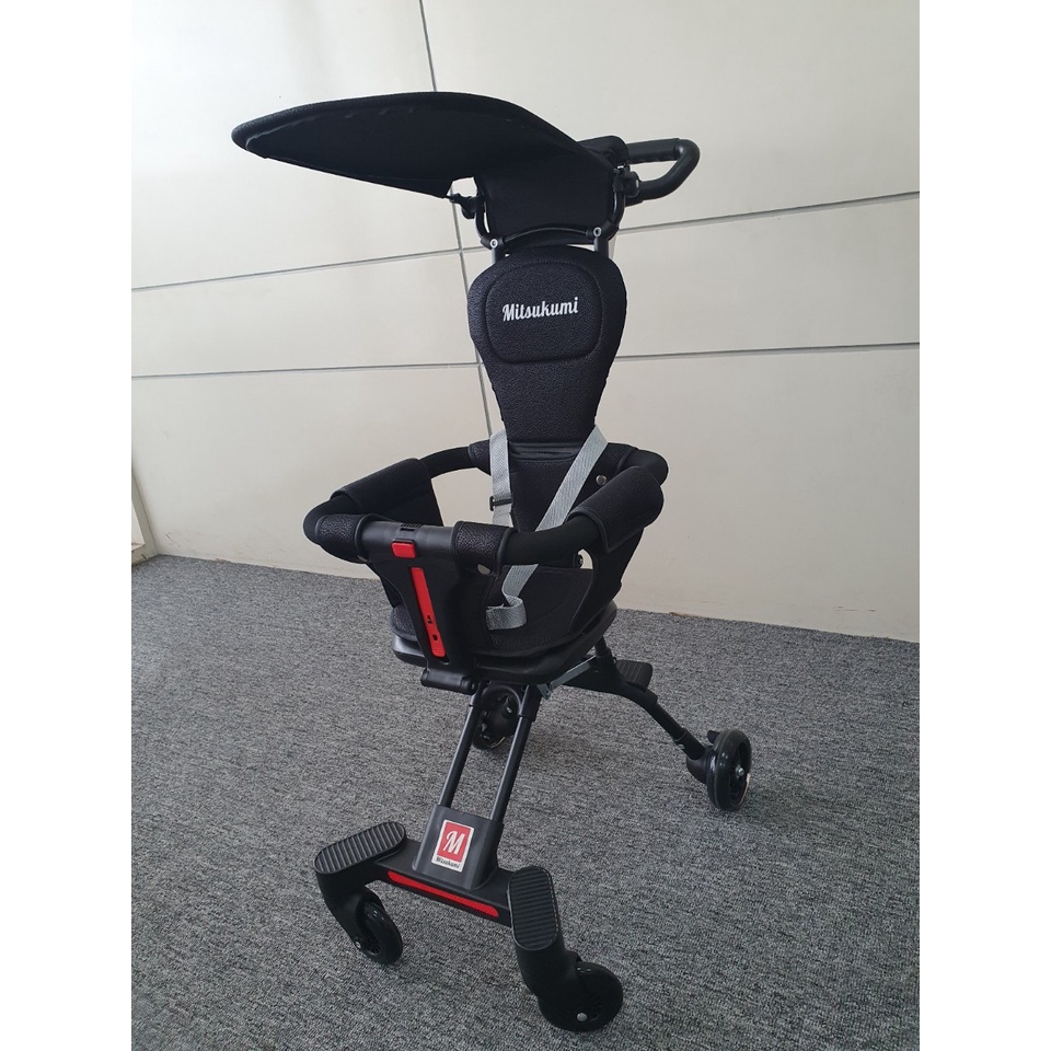 Xe đẩy gấp gọn cho bé. xe đẩy gấp gọn du lịch. Mitsukumi đảo chiều siêu gọn nhẹ Thế hệ mới T88 [Bảo hành 12 tháng]