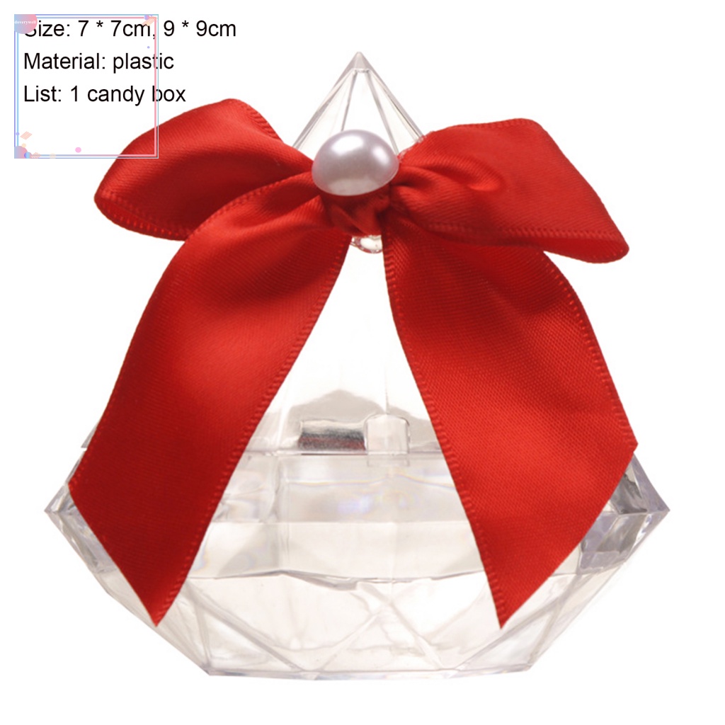Hộp Đựng Kẹo Hình Viên Kim Cương Độc Đáo Trang Trí Tiệc Cưới DIY