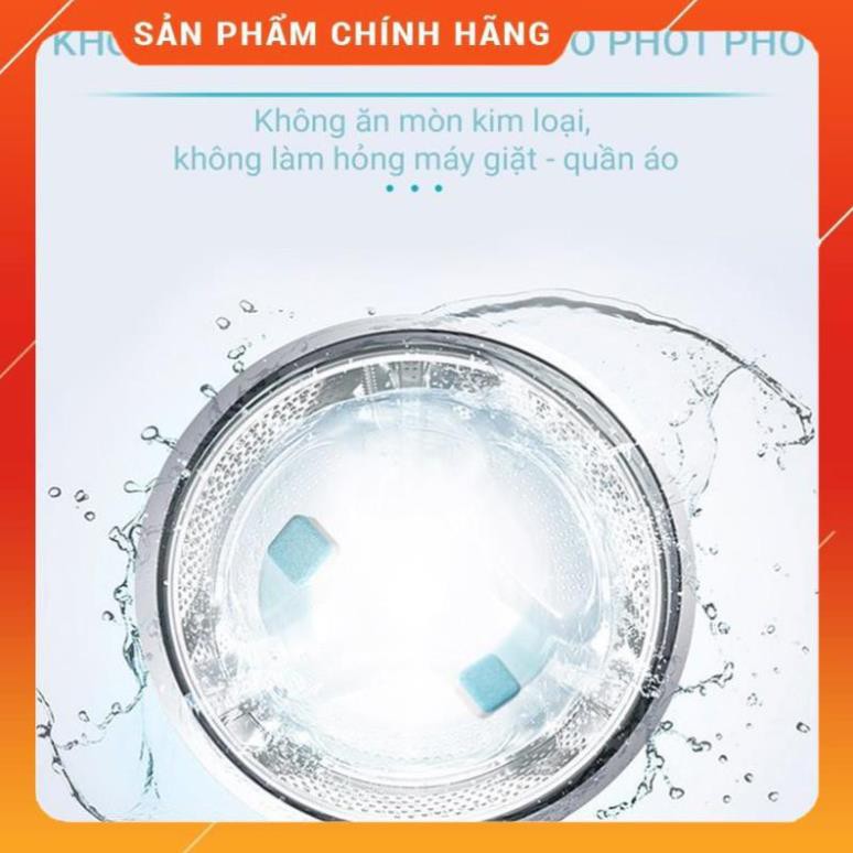 [Giảm 50%] Hộp 12 Viên Tẩy Vệ Sinh Lồng Máy Giặt - Diệt Khuẩn - Tẩy Cặn Bẩn Máy Giặt