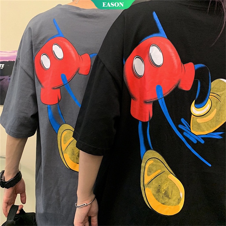 Áo Thun Tay Ngắn Dáng Rộng In Hình Mickey Hoạt Hình Phong Cách Hàn Quốc Thời Trang Mùa Hè Cho Nữ