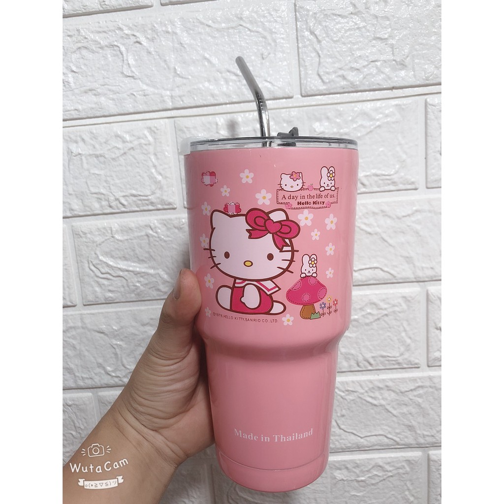 Ly cốc giữ nhiệt kèm ống hút