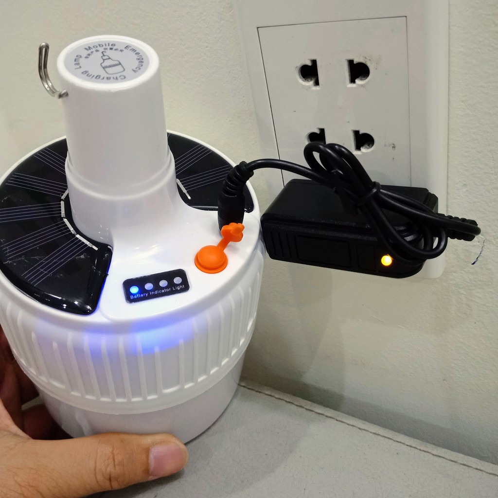 Led Tích Điện Năng Lượng Mặt Trời - Bóng Đèn Led Sạc Tích Điện Mã :YT 02