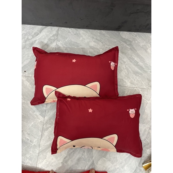 Bộ ga gối cotton poly m6/m8 drap giường poly, ga trải giường kèm 2 vỏ gối nằm đơn giản Hưng bedding. | BigBuy360 - bigbuy360.vn