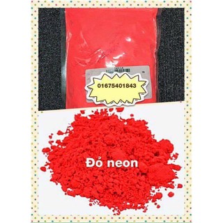 Màu khoáng làm son Neon red (Đỏ neon)