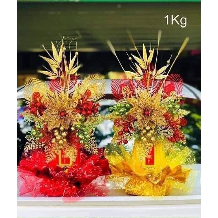 Bông hoa trạng nguyên Kép KIM TUYẾN làm oản tài lộc,trang trí tết