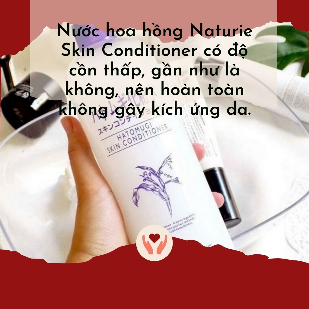 Nước hoa hồng ý dĩ ❤𝑭𝒓𝒆𝒆𝒔𝒉𝒊𝒑❤ Naturie Hatomugi Skin Conditioner 500ml