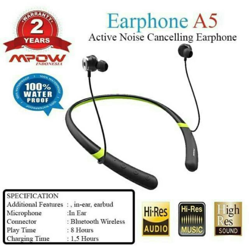 Mpow Tai Nghe Bluetooth A5 Mpbh208ab