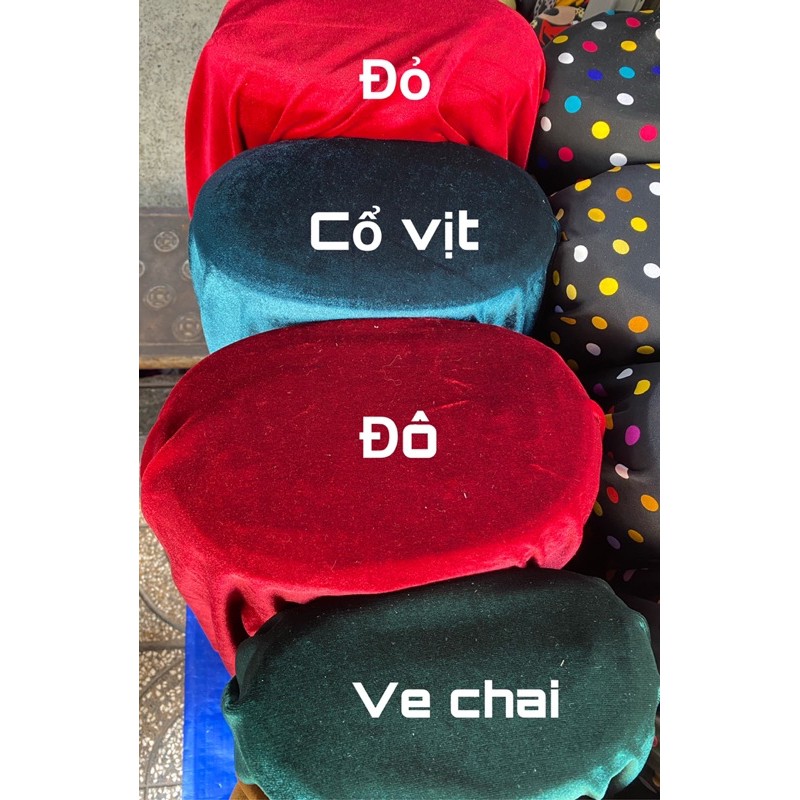 Vải Nhung Tuyết 7 Biên Nhiều Màu Hàng loại 1