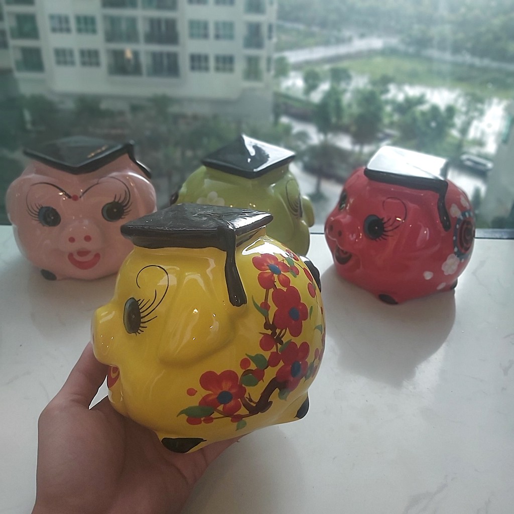 lợn đất tiết kiệm Bát Tràng cao cấp – Kiểu mới HEO TÚ TÀI– 4 màu lựa chọn – lợn đất phong thủy Thu Hút Tài Lộc, May Mắn | BigBuy360 - bigbuy360.vn