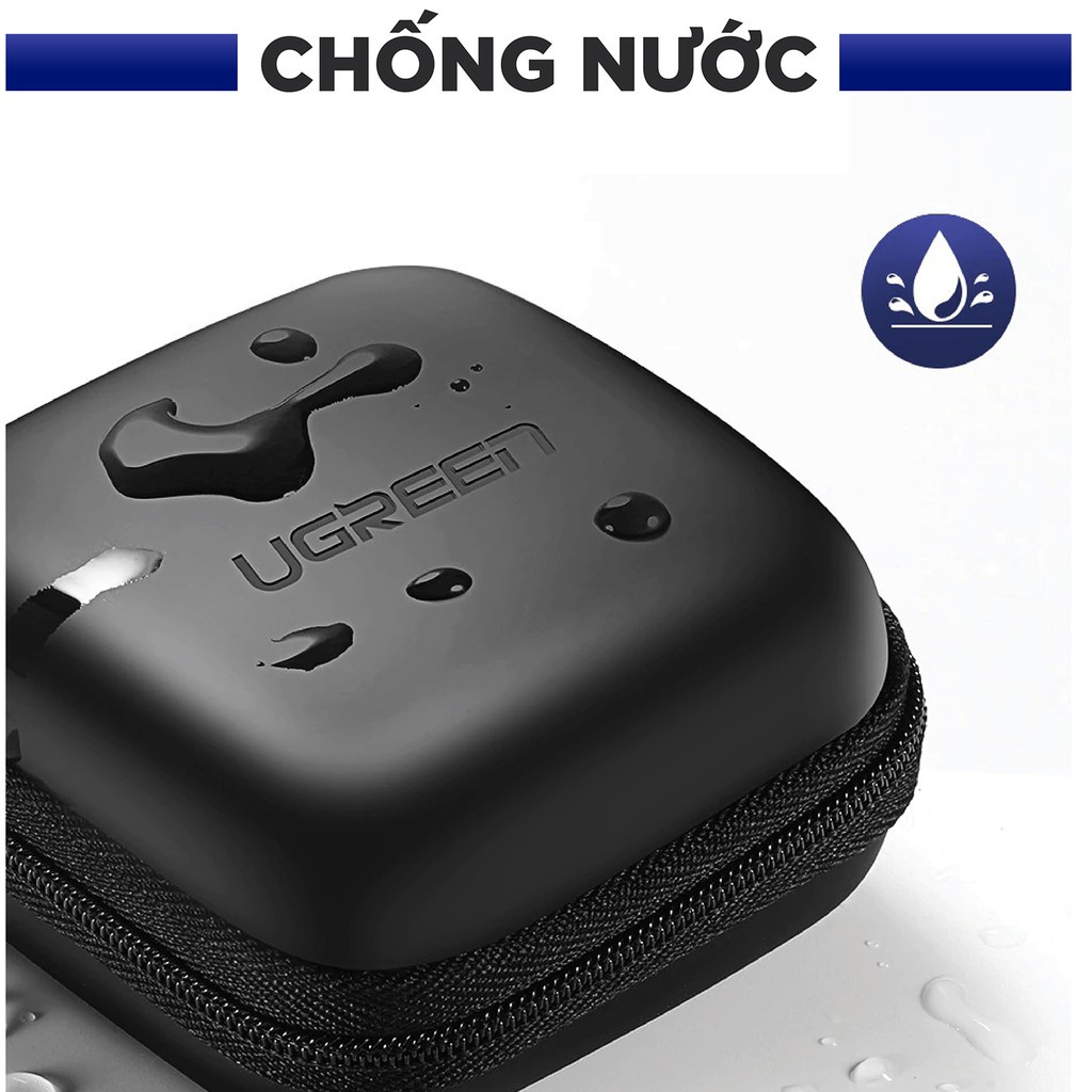 Hộp đựng tai nghe thẻ nhớ cáp USB chống sốc chống nước UGREEN 40816