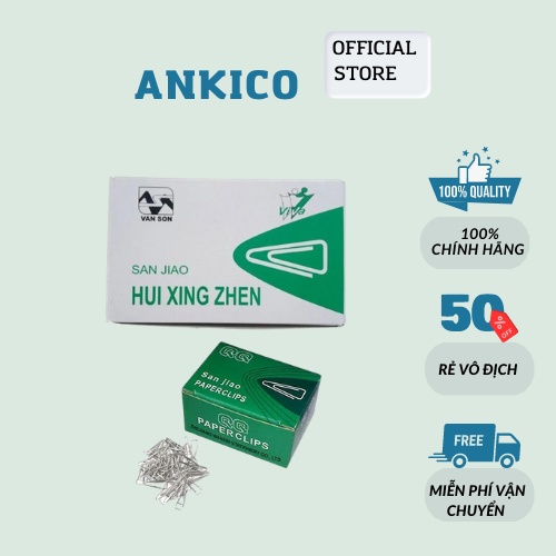 Ghim cài C62 kẹp tài liệu tam giác nhỏ gọn tiện lợi ANKICO
