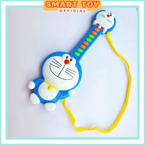 Đồ chơi đàn ghita, điện thoại bàn hình Doreamon dùng pin phát nhạc vui nhộn cho bé