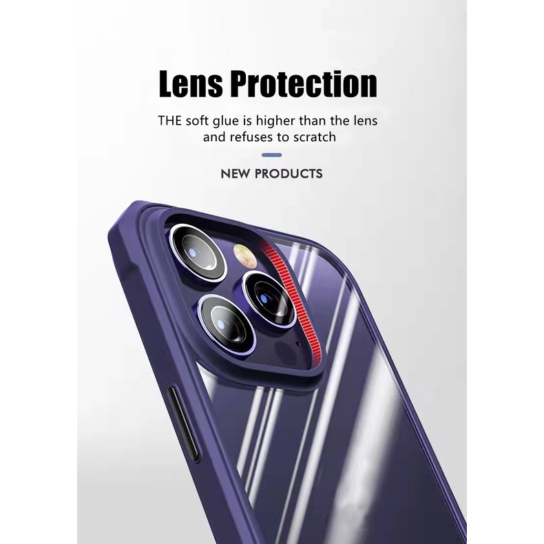 Ốp Điện Thoại Cứng Viền Vuông Chống Sốc Cho iPhone 14 Pro Max 13 Pro Max 14 Plus 13 12 mini 7 8 Plus SE 2020 X XS 11 Pro Max XR