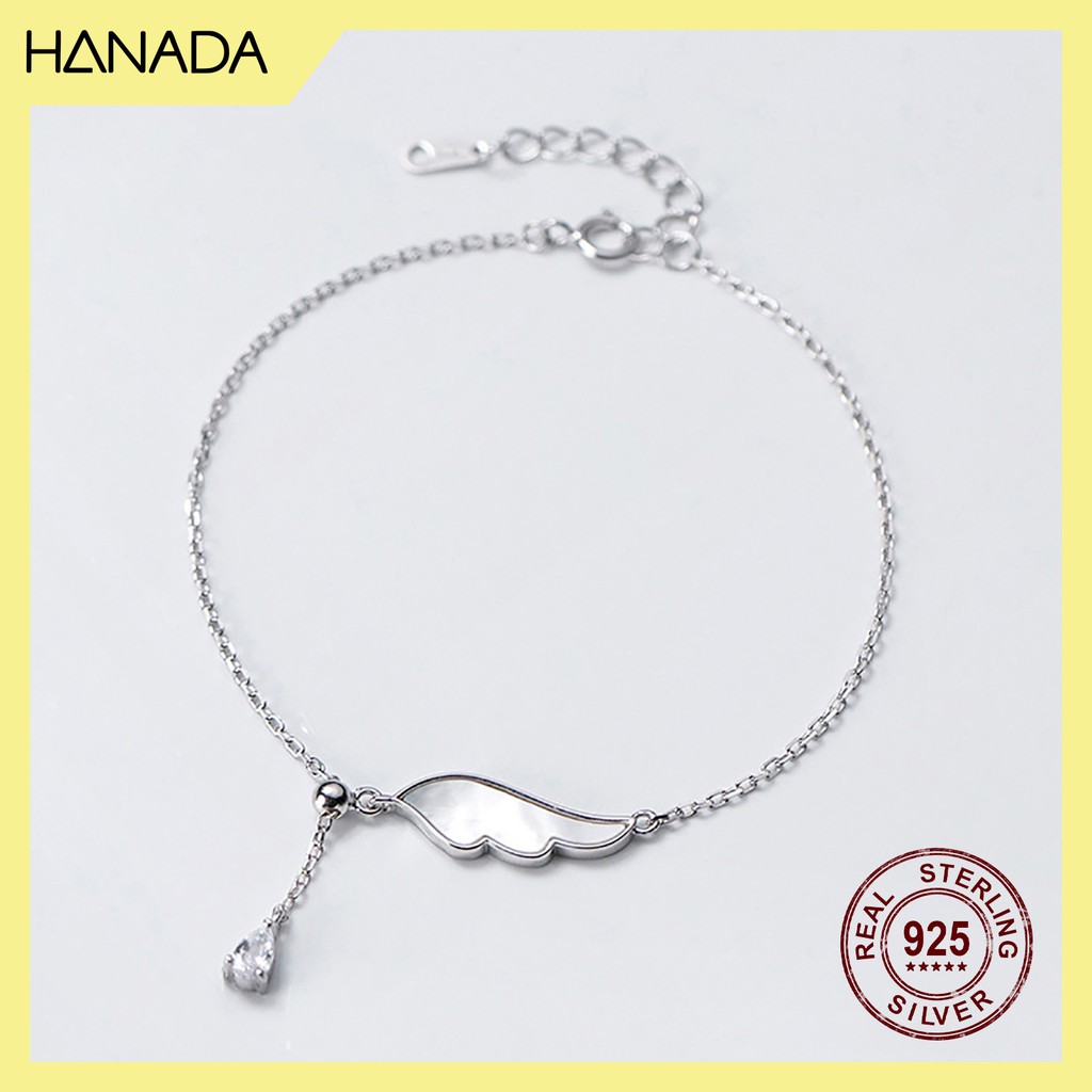 Lắc Tay Bạc 925 Hanada N34.B.X.B.360.0596 Cánh Thiên Thần G12