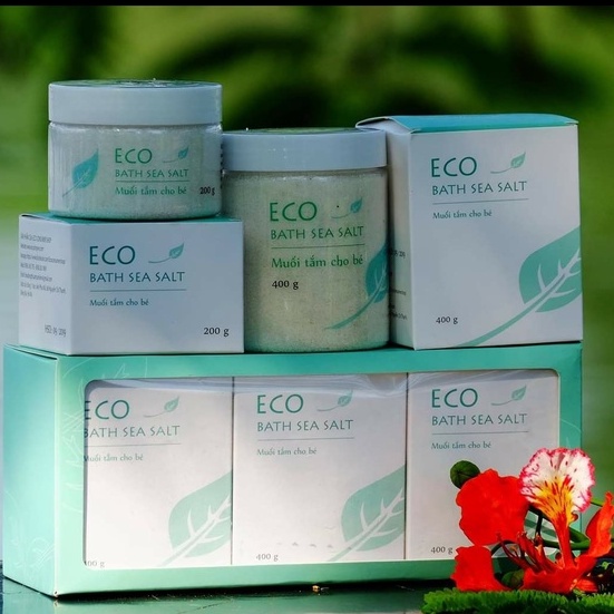 [CHÍNH HÃNG] Muối Tắm Cho Bé ECO Sinh Dược 100% Thiên Nhiên- HẾT MẨN NGỨA, RÔM SẨY, BÉ NGỦ NGON