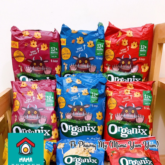 Date 8,10/2022Bánh ăn dặm snack Organix Gruffalo 𝑼𝑲 cho bé 12 tháng