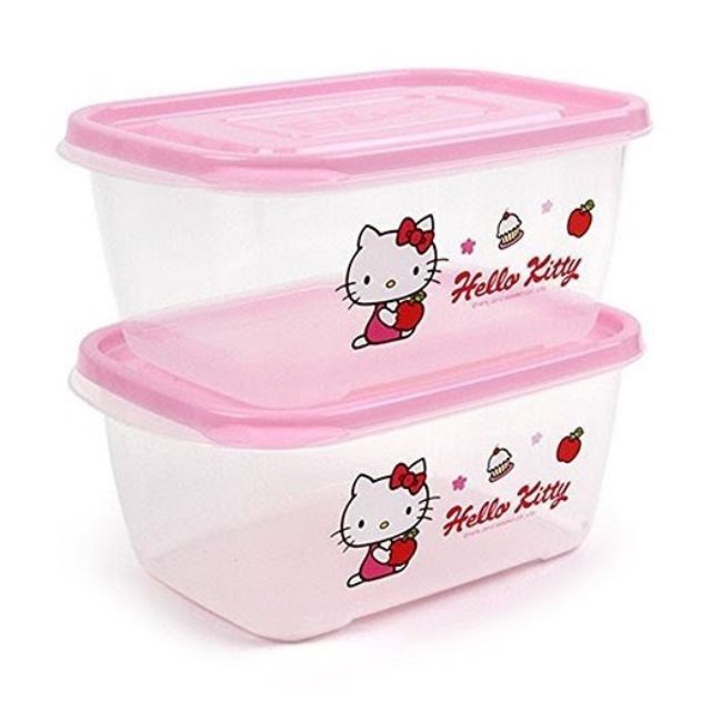 Bộ 2 Hộp Nhựa Hello Kitty Lock&amp;Lock - LKT807 - 1320Ml