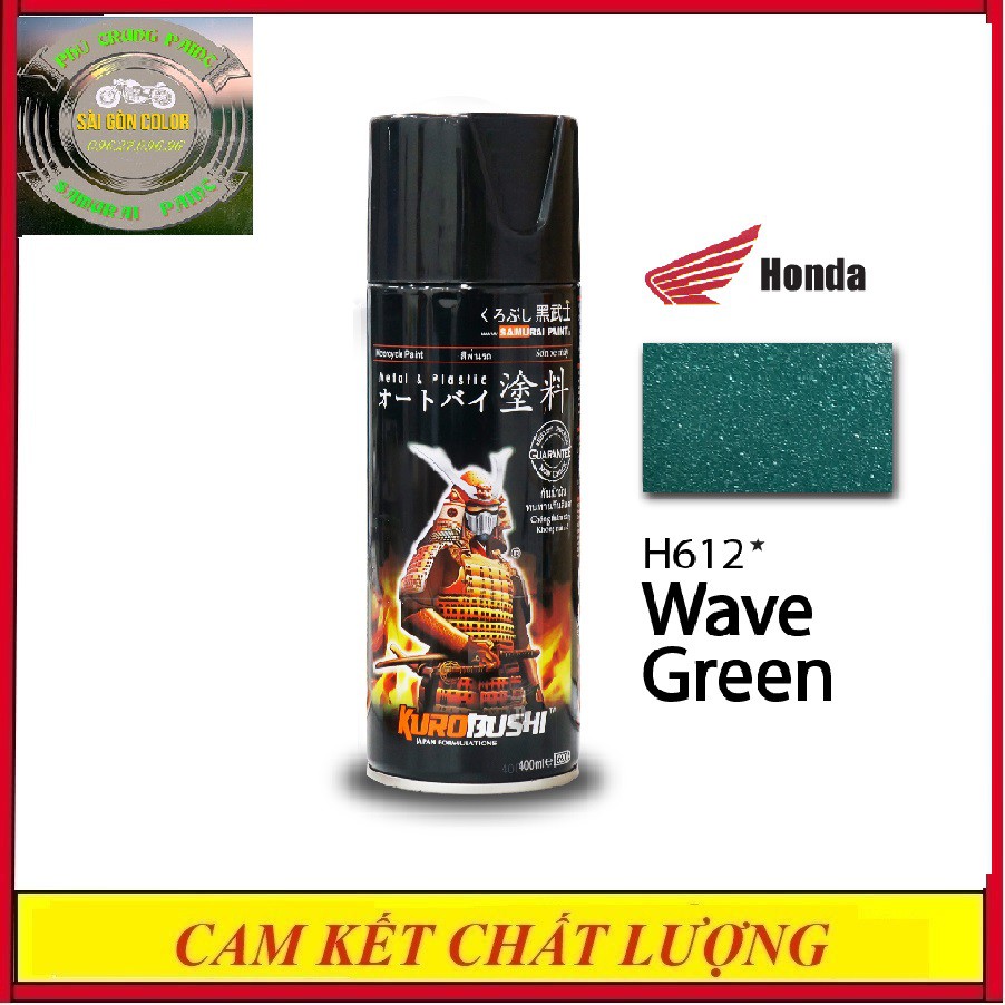 SƠN XỊT SAMURAI H612* MÀU XANH WAVE