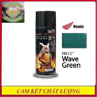 Sơn xịt samurai h612* màu xanh wave