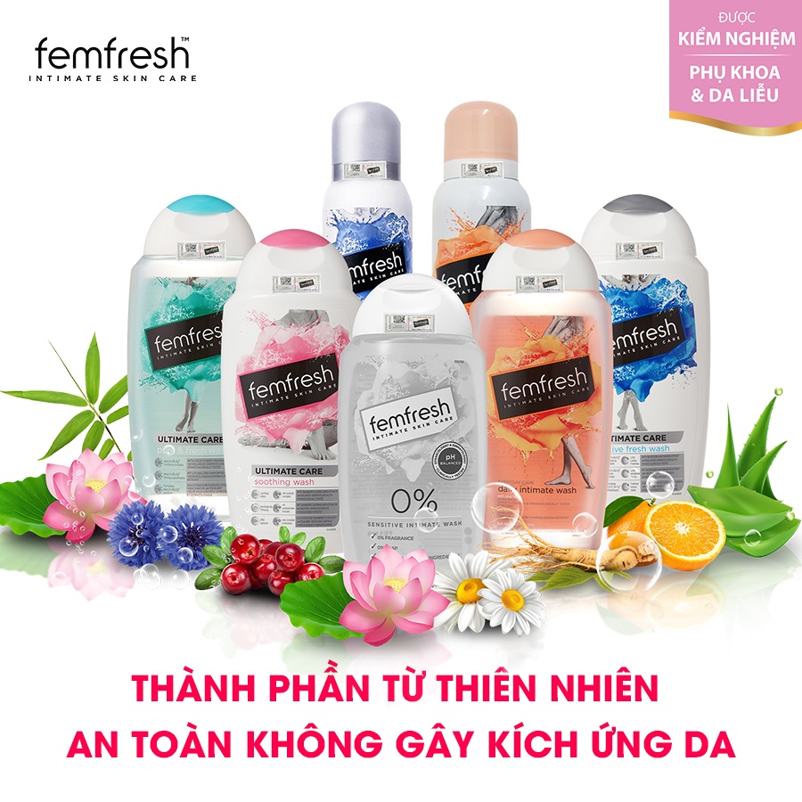 Dung dịch vệ sinh phụ nữ hàng ngày, thơm mát Femfresh Daily Intimate Wash 250ml