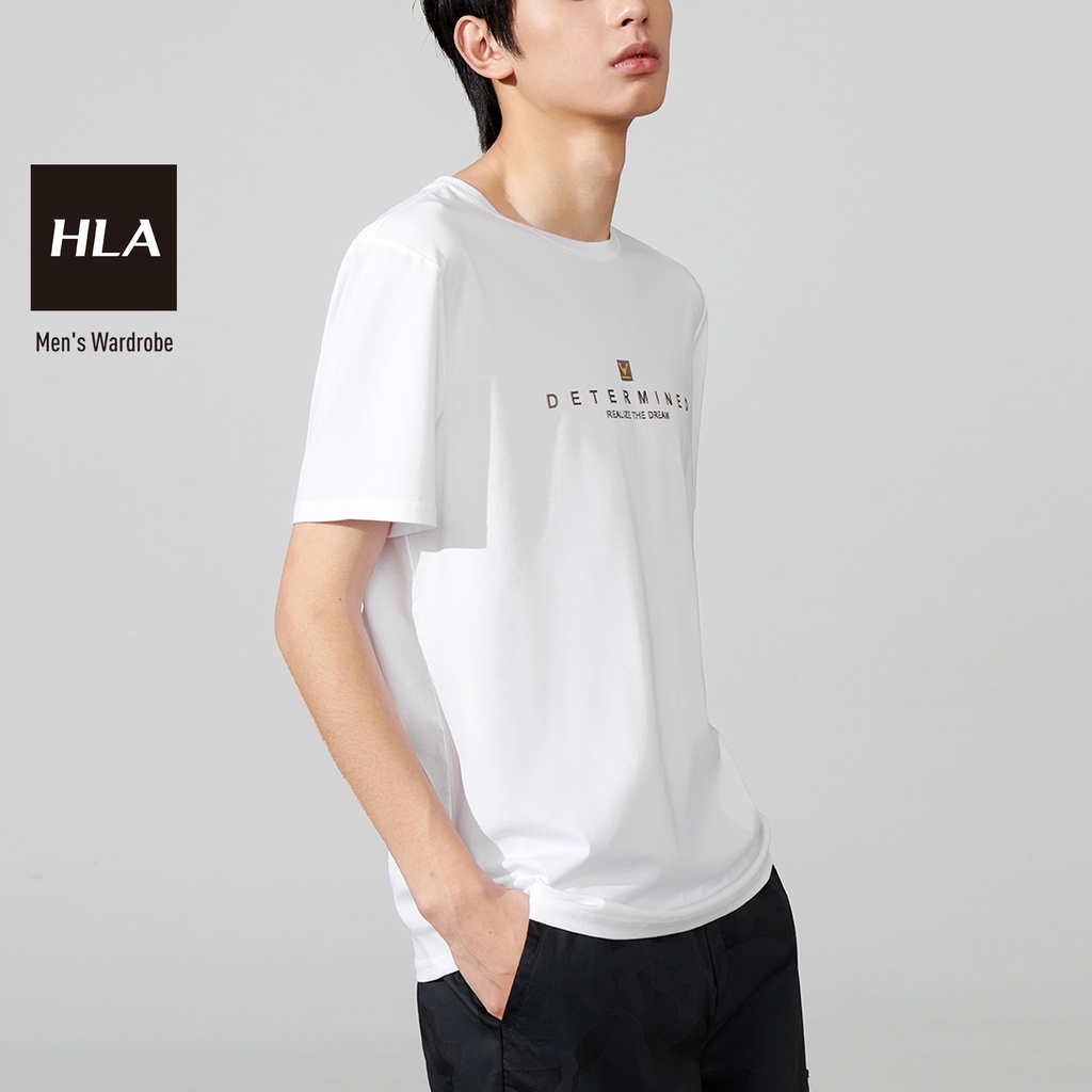 HLA - Áo Thun Nam Ngắn Tay Comfortable Solona Short Sleeve T-Shirt