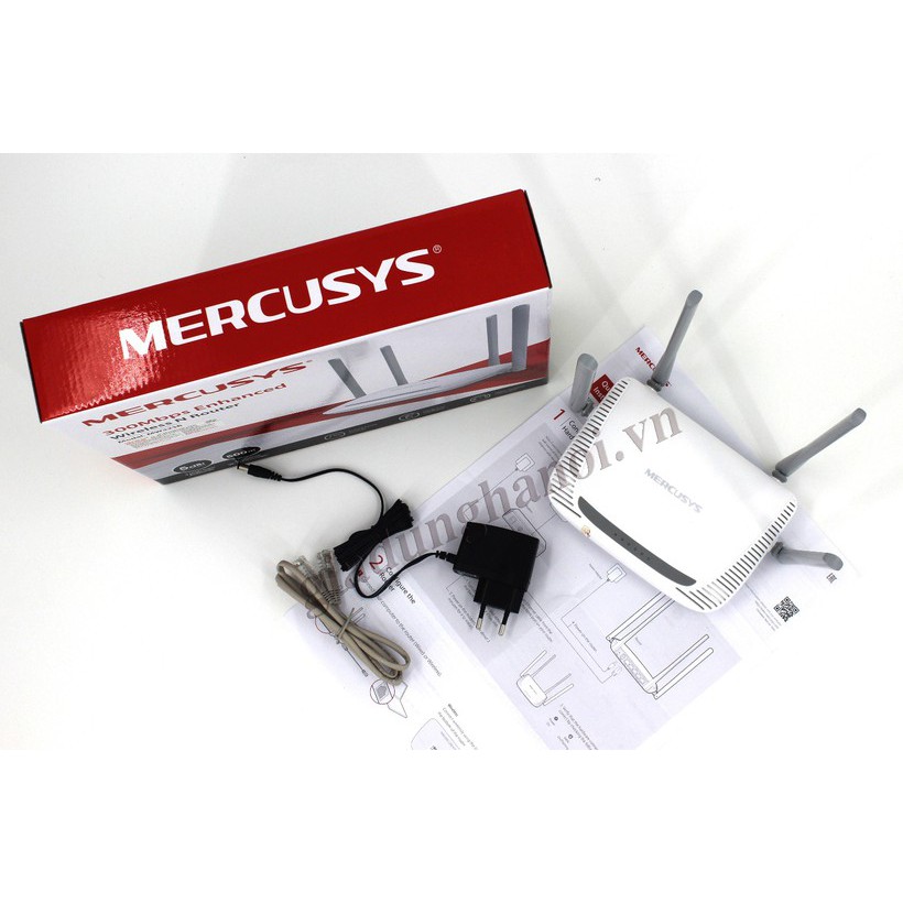 Modem thu phát sóng kích sóng wifi 4 râu Mercury MW325R