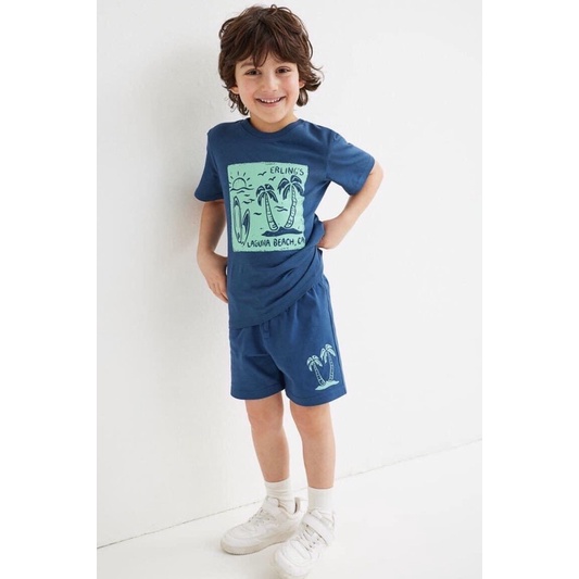 Set đồ cho bé trai H&M Cotton set chính hãng 100%