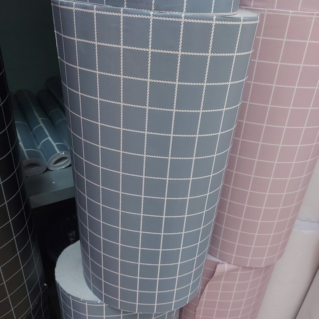 [Mã LIFEHLDEC giảm 10% đơn 99k] 1m x 45cm rộng Giấy dán tường ( có sẵn keo ) - Ô VUÔNG MỚI | BigBuy360 - bigbuy360.vn