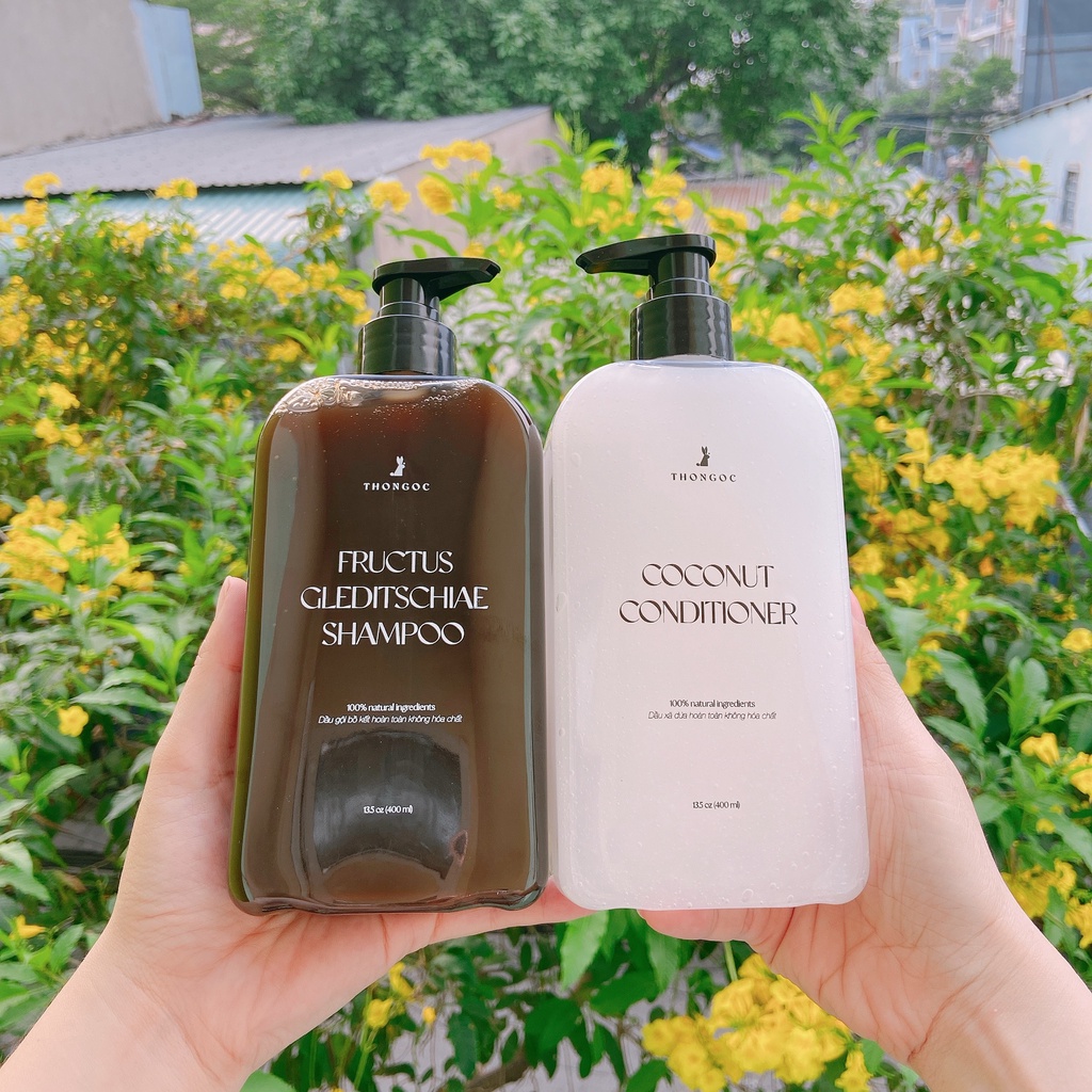 Dầu gội bồ kết ngăn rụng tóc Thỏ Ngọc 400ml