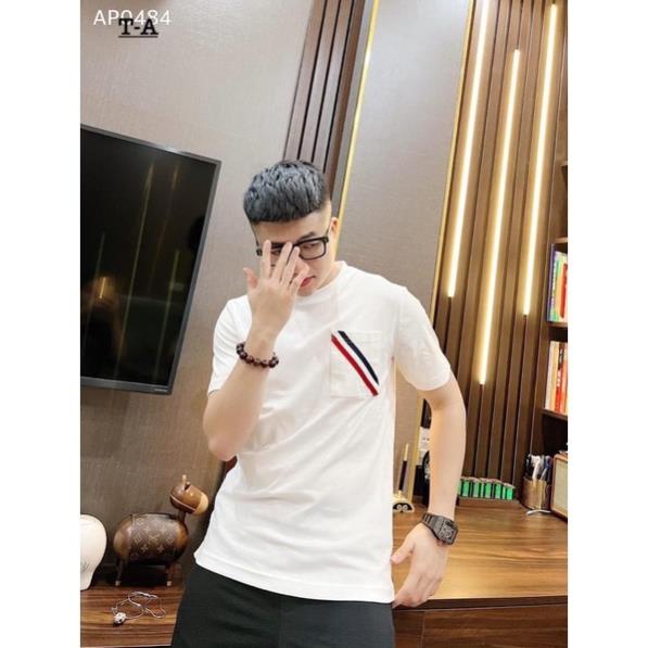 Áo Phông Nam Thom Browne Có Túi - Áo Cổ Tròn Thom Brown Cho Nam