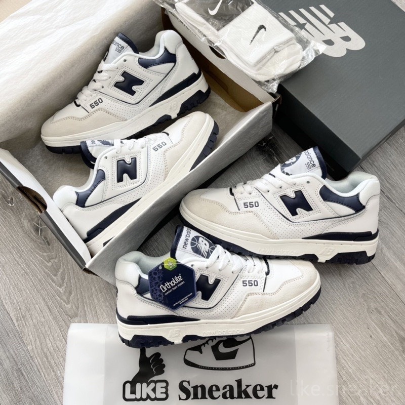 Giày Thể Thao 🥝Full Box Bảo Vệ🥝 Giày NB 550 Xanh Than Nam Nữ Chất Liệu Cao Cấp MSP 01989