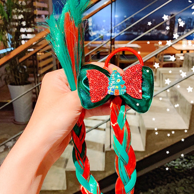 Tóc Giả Xoăn Nối Dài Hình Ông Già Noel Hoạt Hình Cho Nữ