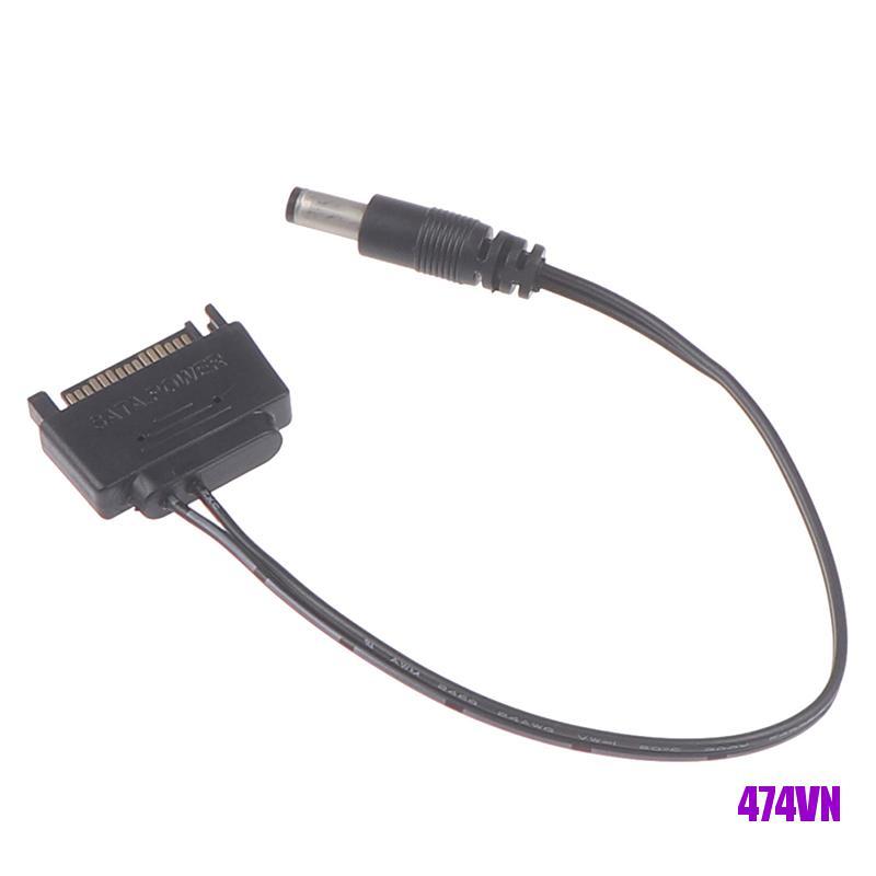 1 Dây Cáp Nguồn Sata Đầu Đực Sang Dc 5.5x2.1mm 12v 20cm | BigBuy360 - bigbuy360.vn