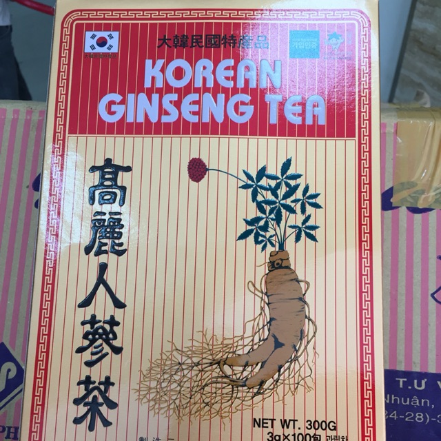 Trà sâm Hàn Quốc Korean Ginseng Tea 100 gói