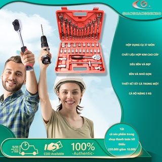 Bộ dụng cụ sửa chữa đa năng 37 món chuyên dụng chi tiết 1/2 inch, chuyên dùng sửa chữa xe máy, ô tô, đồ nghề sửa xe.
