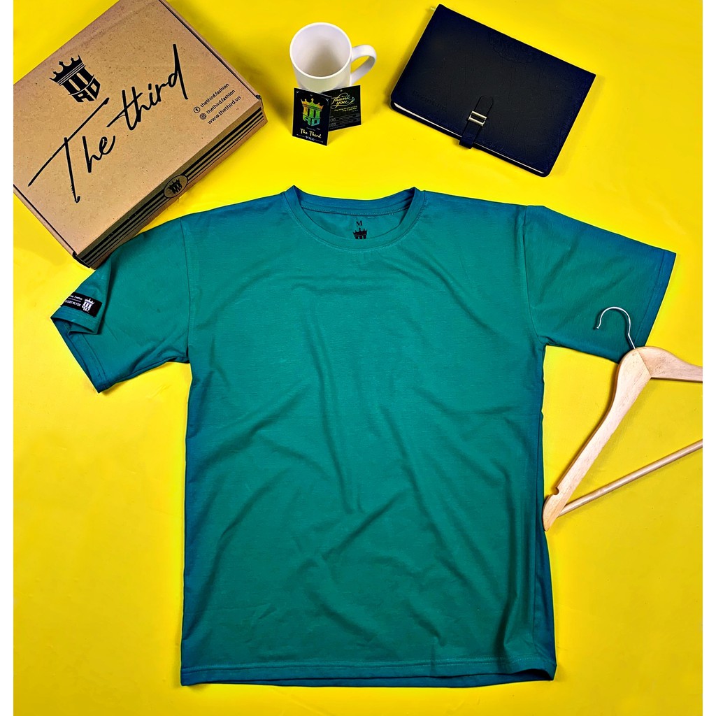 Áo thun nam nữ cổ tròn The Third phông trơn vải cotton co giãn form regular fit T01 | BigBuy360 - bigbuy360.vn