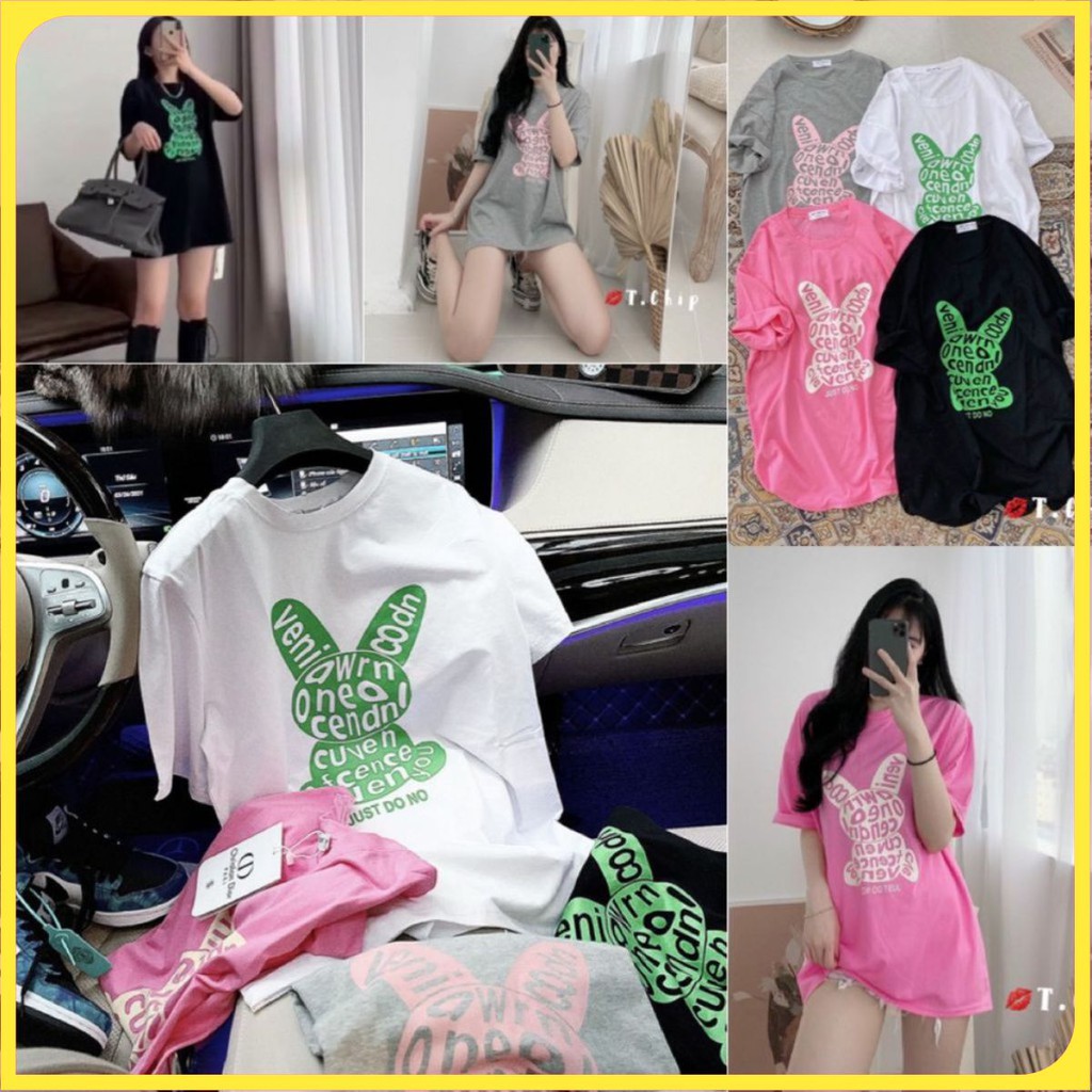 Áo thun nữ 💎FreeShip💎 form rộng có 4 màu - hàng QC loại 1 các chị nha ! .