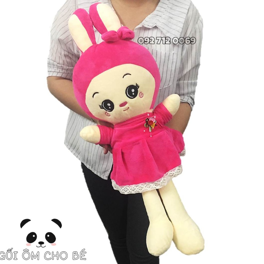 GẤU BÔNG BÚP BÊ HÌNH THỎ MÀU MỚI (60cm)