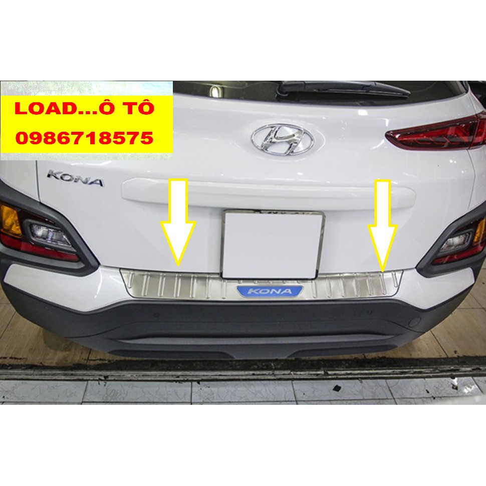 Chống trầy cốp trong, ngoài Xe Hyundai Kona 2023-2018 Inox cao Cấp