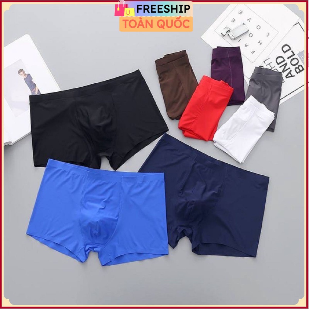 QUẦN LOT NAM COTTON THÔNG HƠI - HỘP 5 CHIẾC - SỊP TAM GIÁC XUẤT KHẨU - QUÂN SIP ĐÙI FREESIZE 50-85KG - SIP NAM CAO CẤP