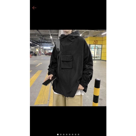 Áo hoodie chất gió unisex