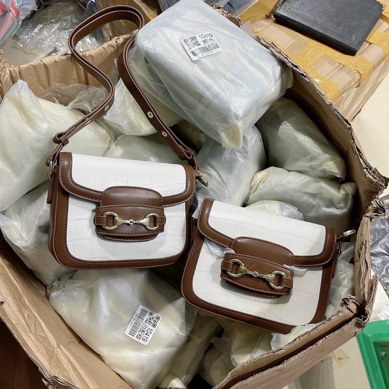 [Mã 153FASHIONSALE1 giảm 10K đơn 50K] [Ảnh Thật] Túi Hà Hồ Horse Bit Hàng Qc Loại 1