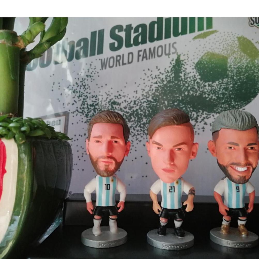 Tượng cầu thủ bóng đá Messi Dybala Aguero Argentina