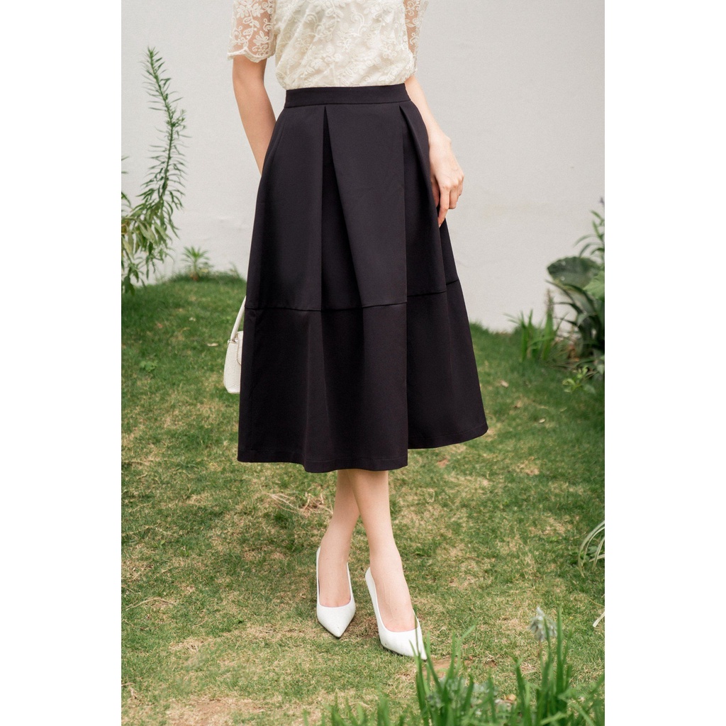 Chân váy ly súp dáng xoè A  tôn dáng cao cấp TIINSTORE CHD066