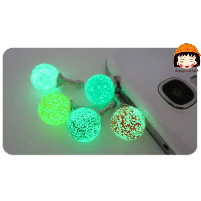 Nút Che Bụi Tai Nghe Điện Thoại Phát Sáng Trong Bóng Tối Cực Chất Siêu An Toàn! dj9Z mã số SP OZ3417