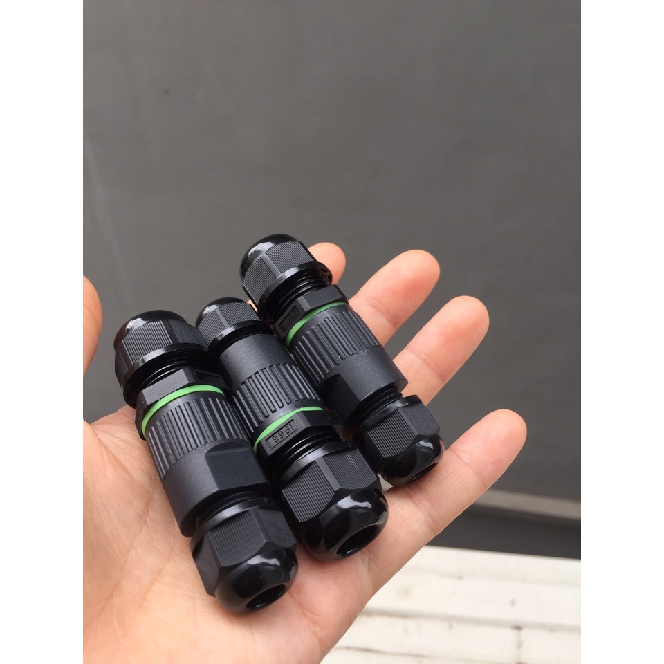 Cút nối dây điện thẳng M20-3P Đầu nối thẳng chống nước M20-3P đầu nối nhanh chống nước M20-3P loại 3 lỗ