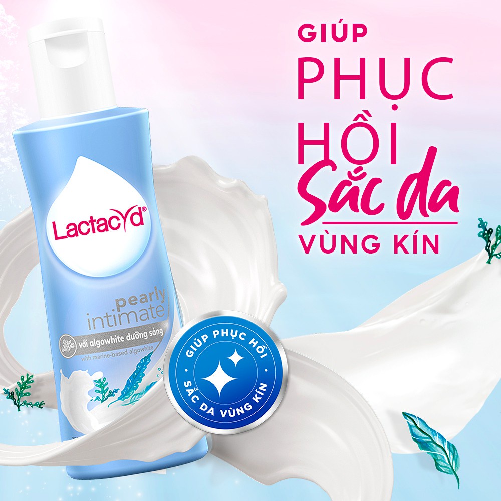 (Hàng tặng không bán) Dung dịch vệ sinh phụ nữ Lactacyd Pearly Intimate 60ml