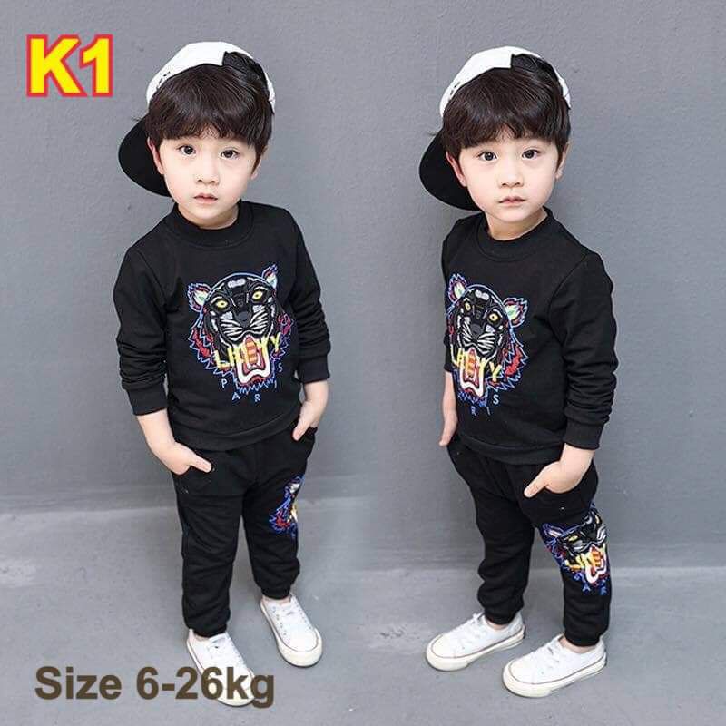 Bộ Nỉ KenZo Màu Đen