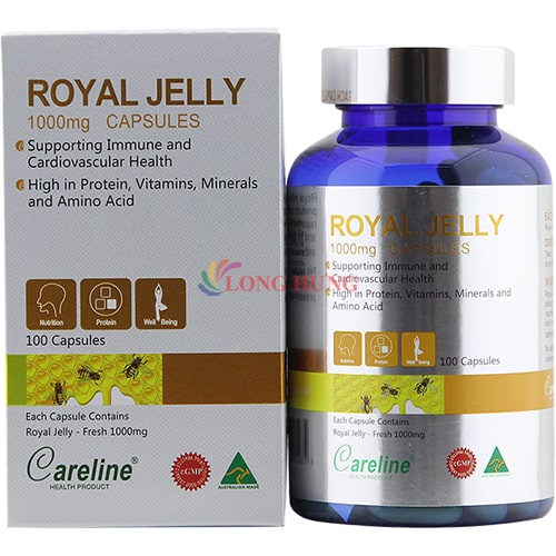 Viên uống Careline Royal Jelly 1000mg sữa ong chúa tươi hỗ trợ làm đẹp da